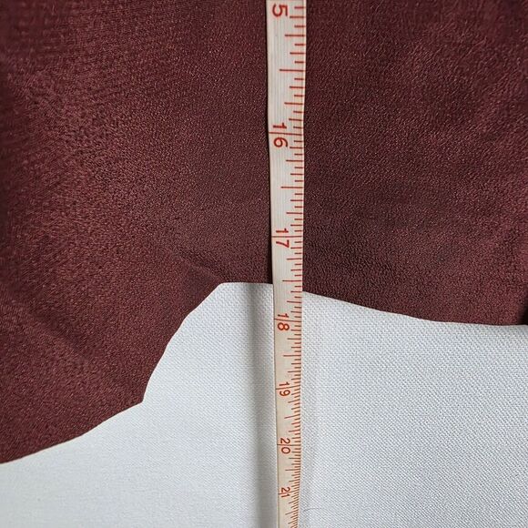 NWT Madewell Maroon Silk Button Down Cami Size 24 Spaghetti Straps Base Layer - Picture 7 of 7